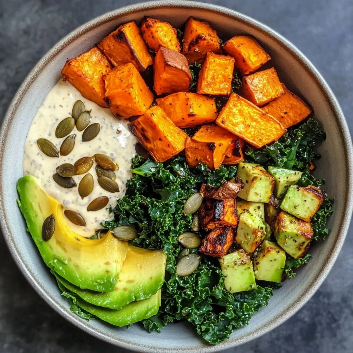 Harissa-Roasted Sweet Potato Power Salad for Wholesome Flavor