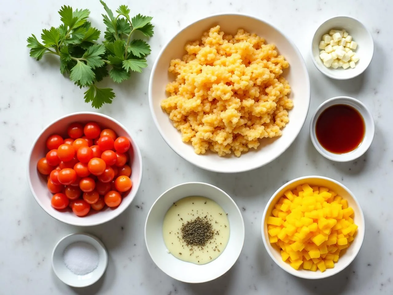 Ingredients for Hash Brown Breakfast Casserole