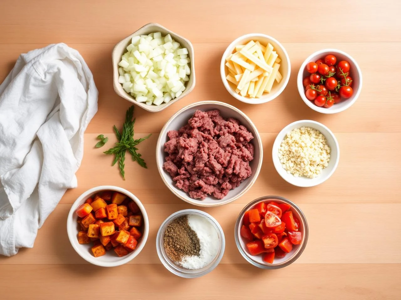 Ingredients for Hash Brown Casserole