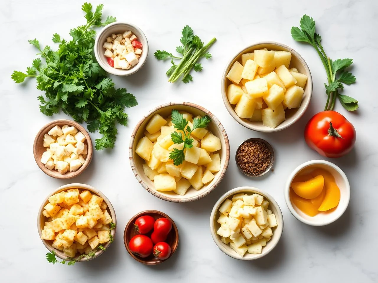 Ingredients for Hash Browns