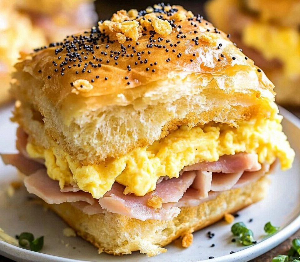 Hawaiian Roll Breakfast Slider