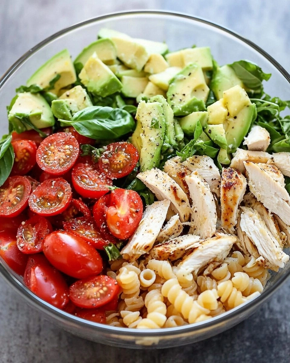Healthy Chicken Pasta Salad