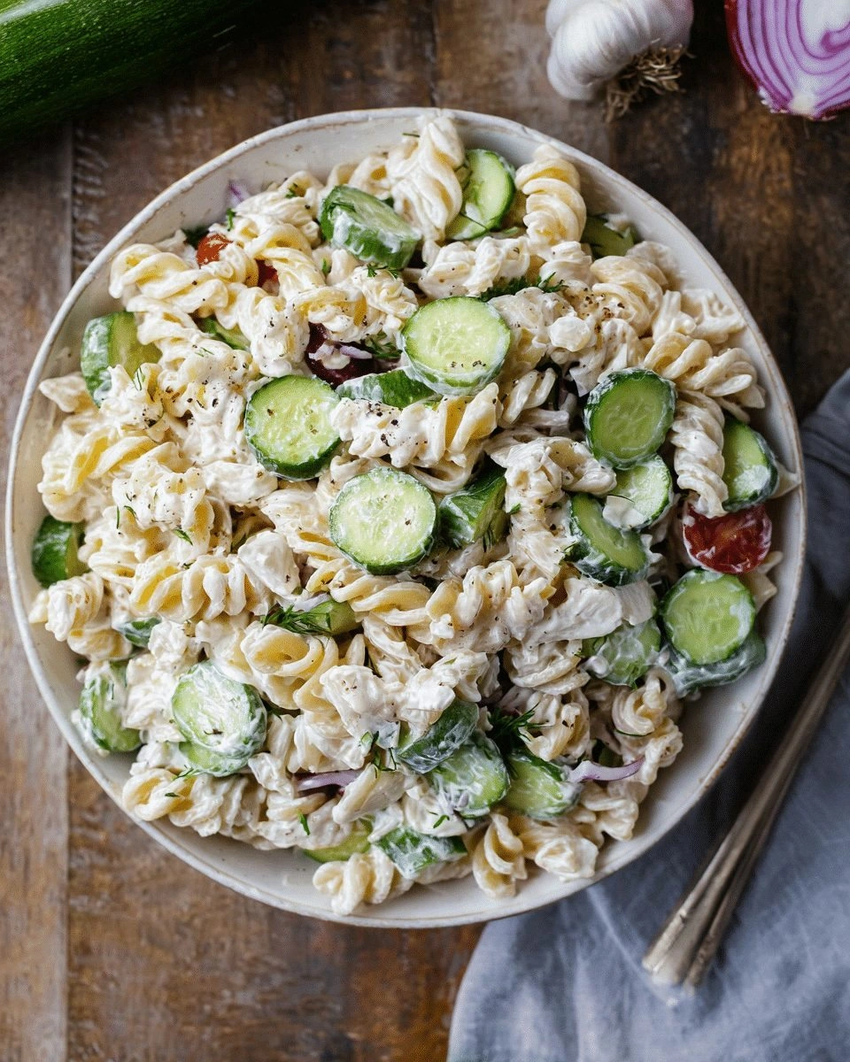 Healthy Cucumber Pasta Salad