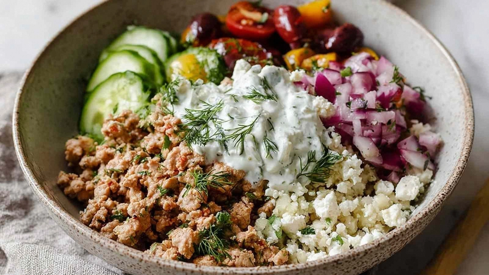 Healthy Greek Ground Chicken B