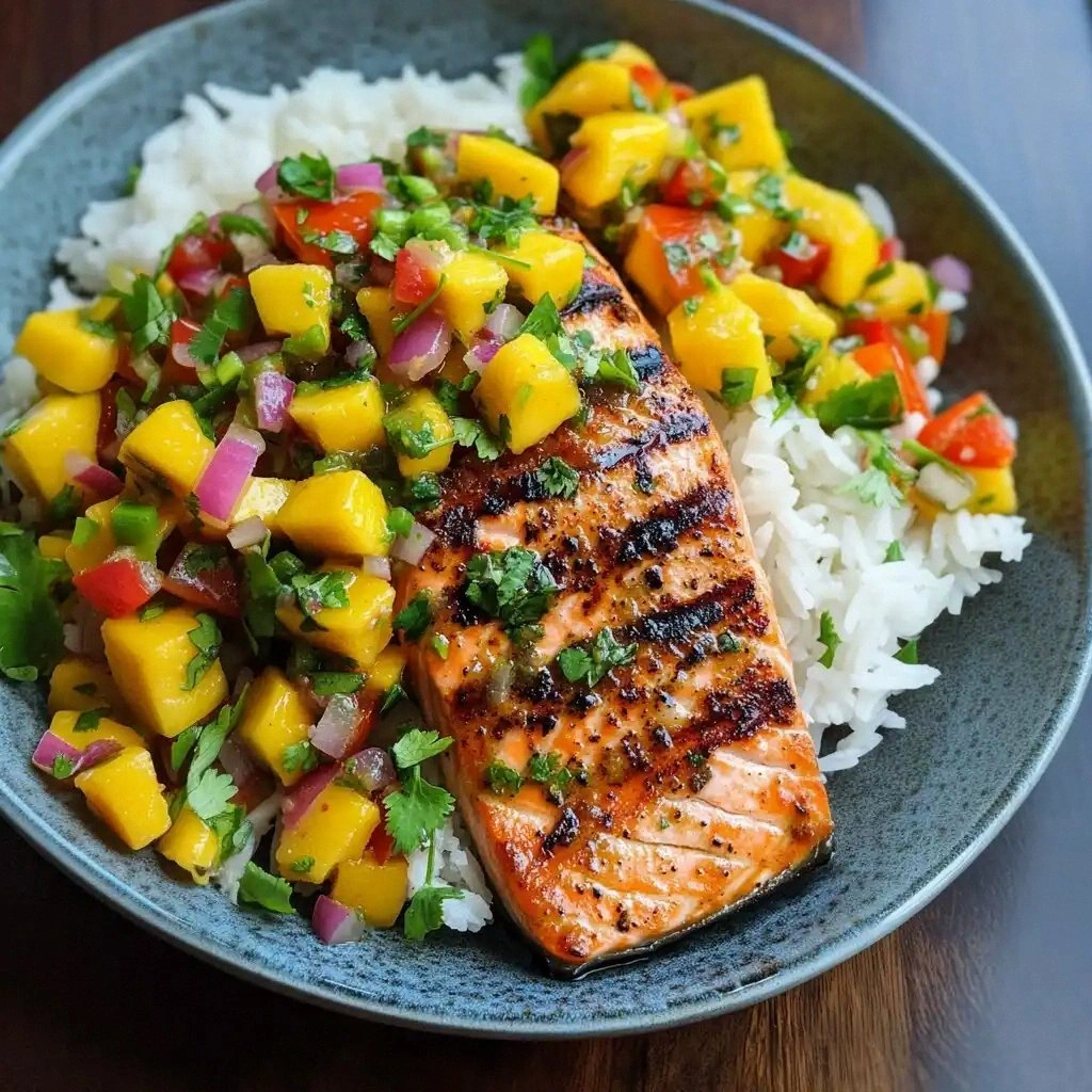 Healthy Grilled Salmon with Ma