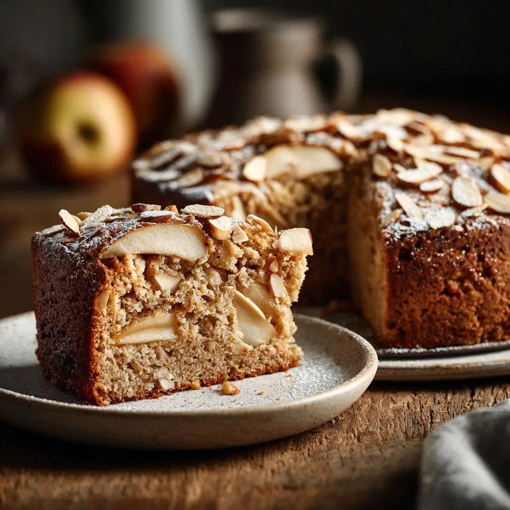 Healthy Oatmeal Apple Cake (Th