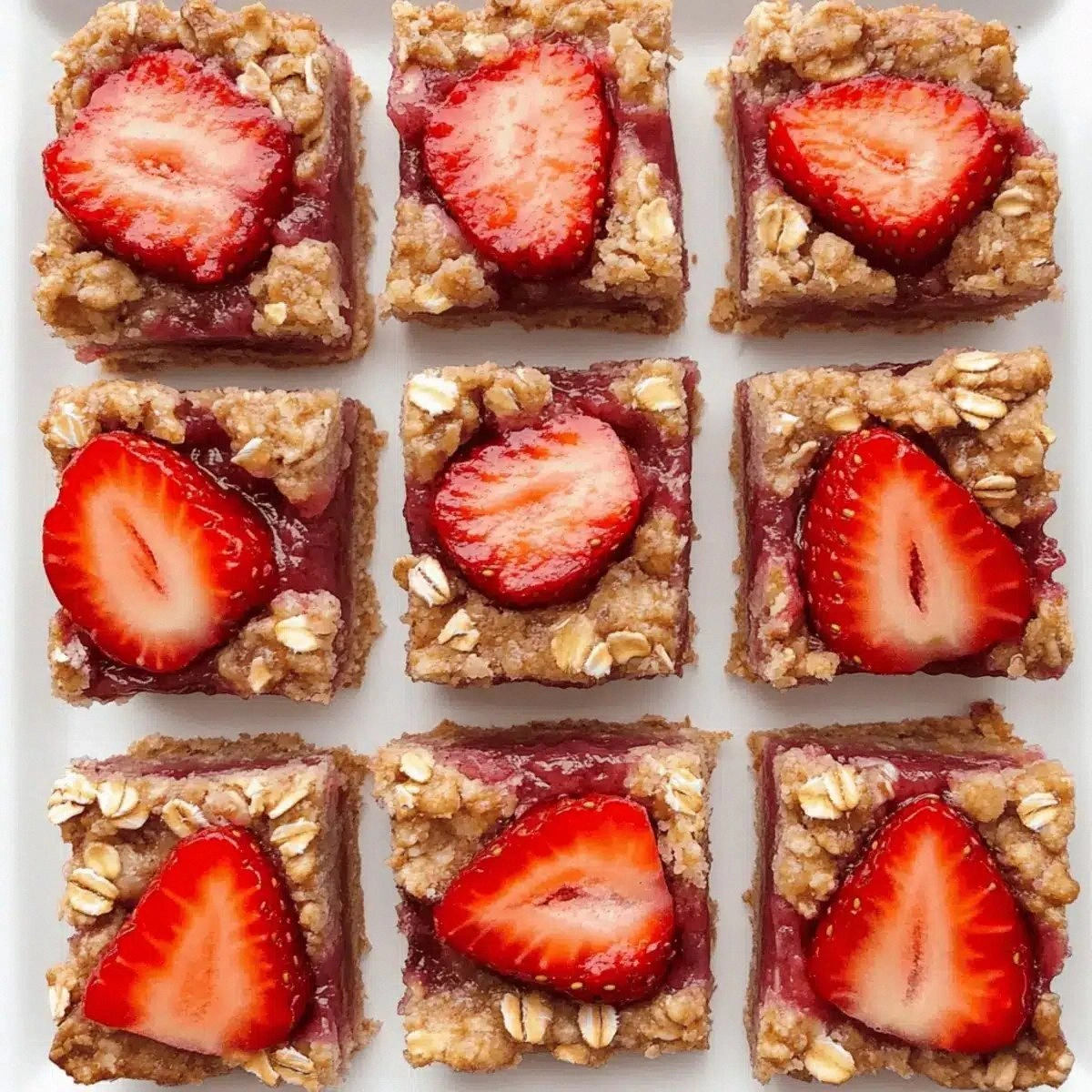 Healthy Strawberry Oatmeal Bars for a Sweet Snack Attack