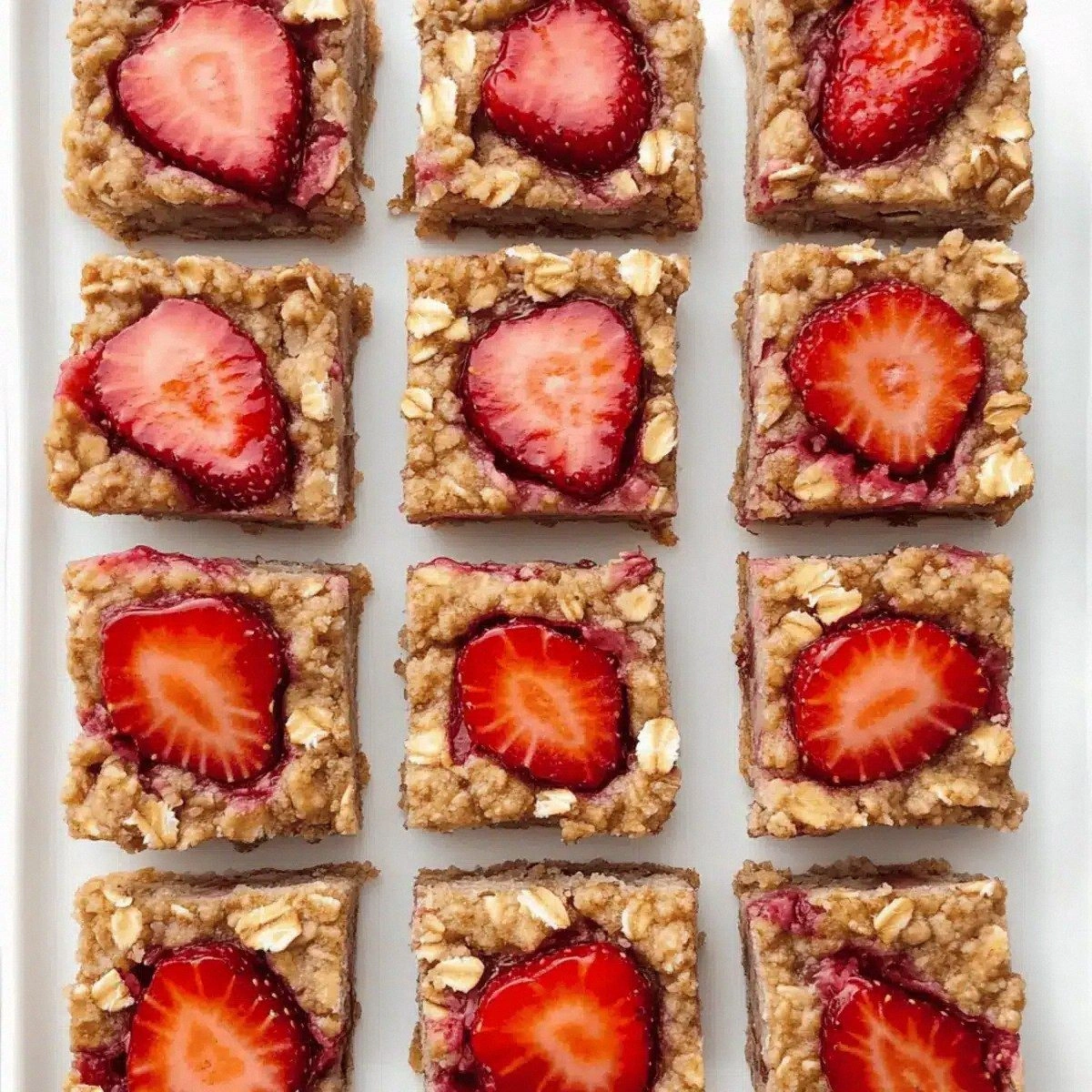 Healthy Strawberry Oatmeal Bars for a Sweet Snack Attack