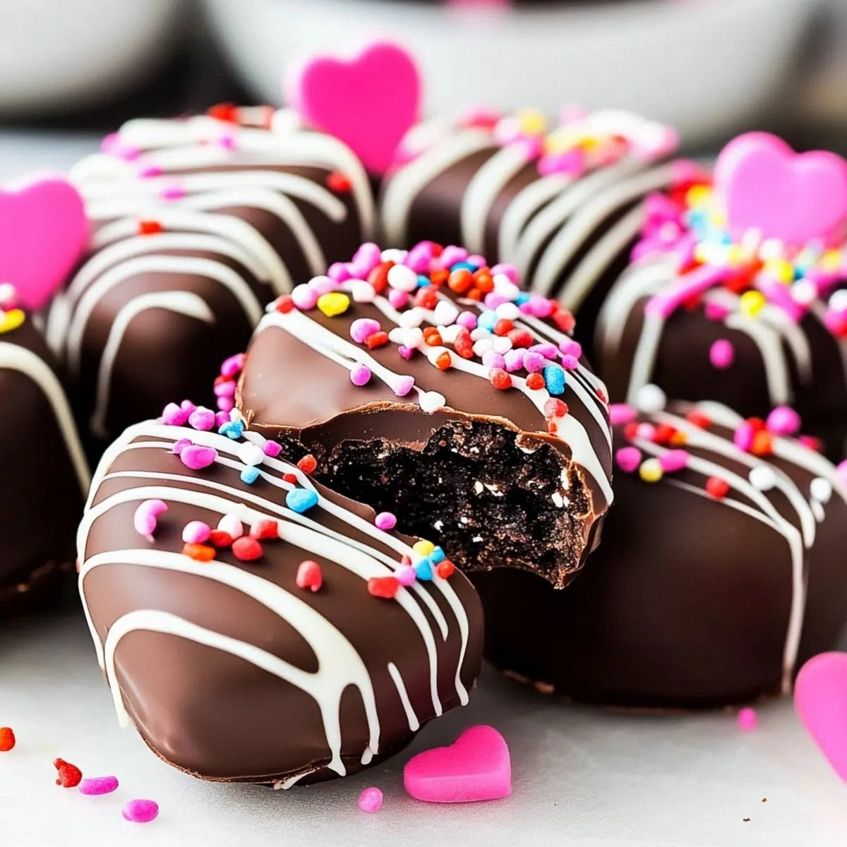 Heart OREO Balls: Irresistibly