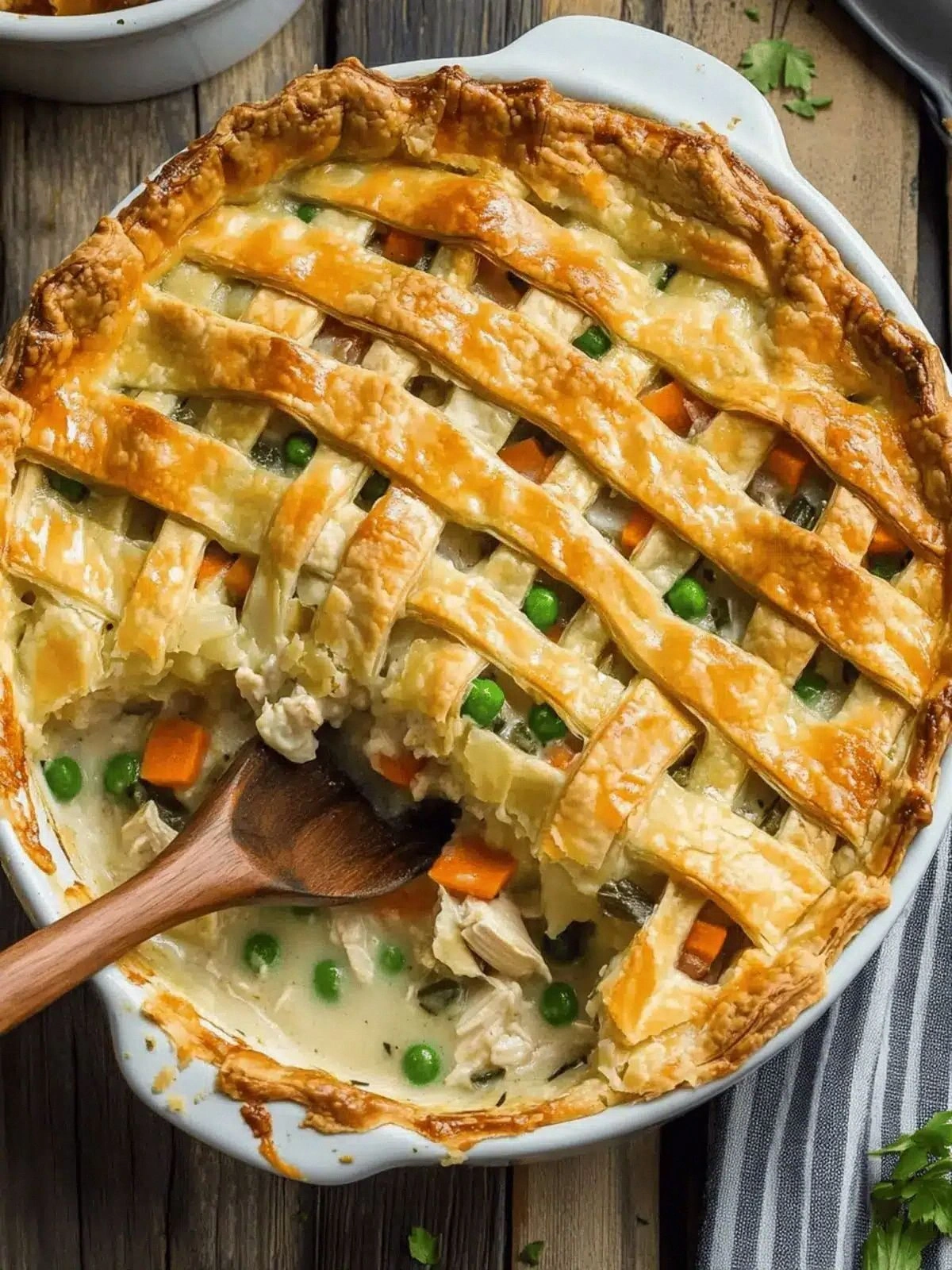 Hearty Chicken Pot Pie Cassero