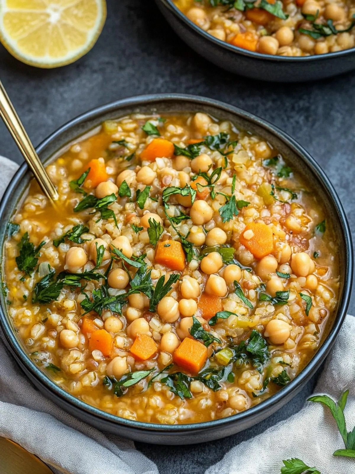 Hearty Chickpea and Pearl Barl