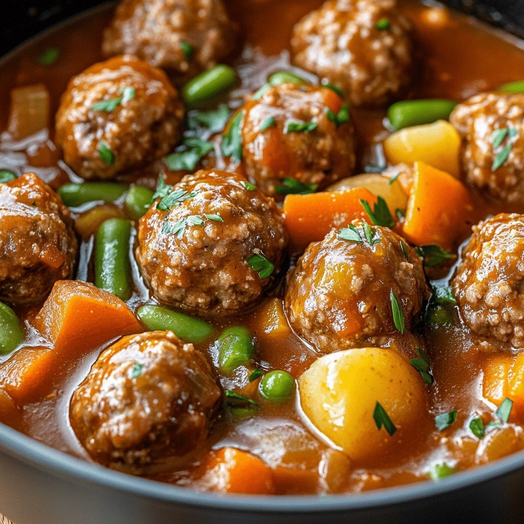 Hearty Meatball Stew Recipe