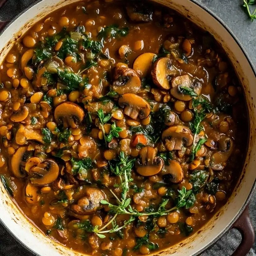 Hearty Vegan Lentil Mushroom S