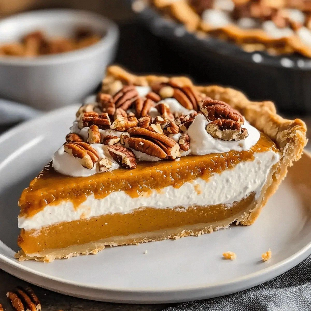 Heavenly Pecan Pumpkin Cream Pie for Cozy Fall Nights