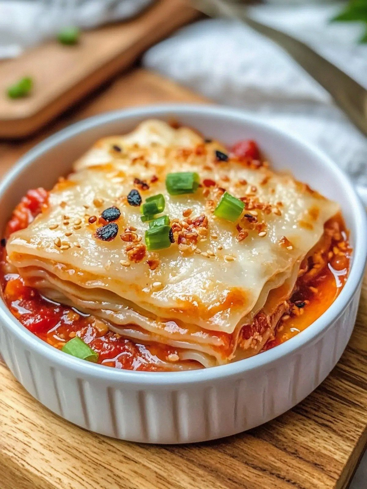 Heavenly Pork Dumpling Lasagna