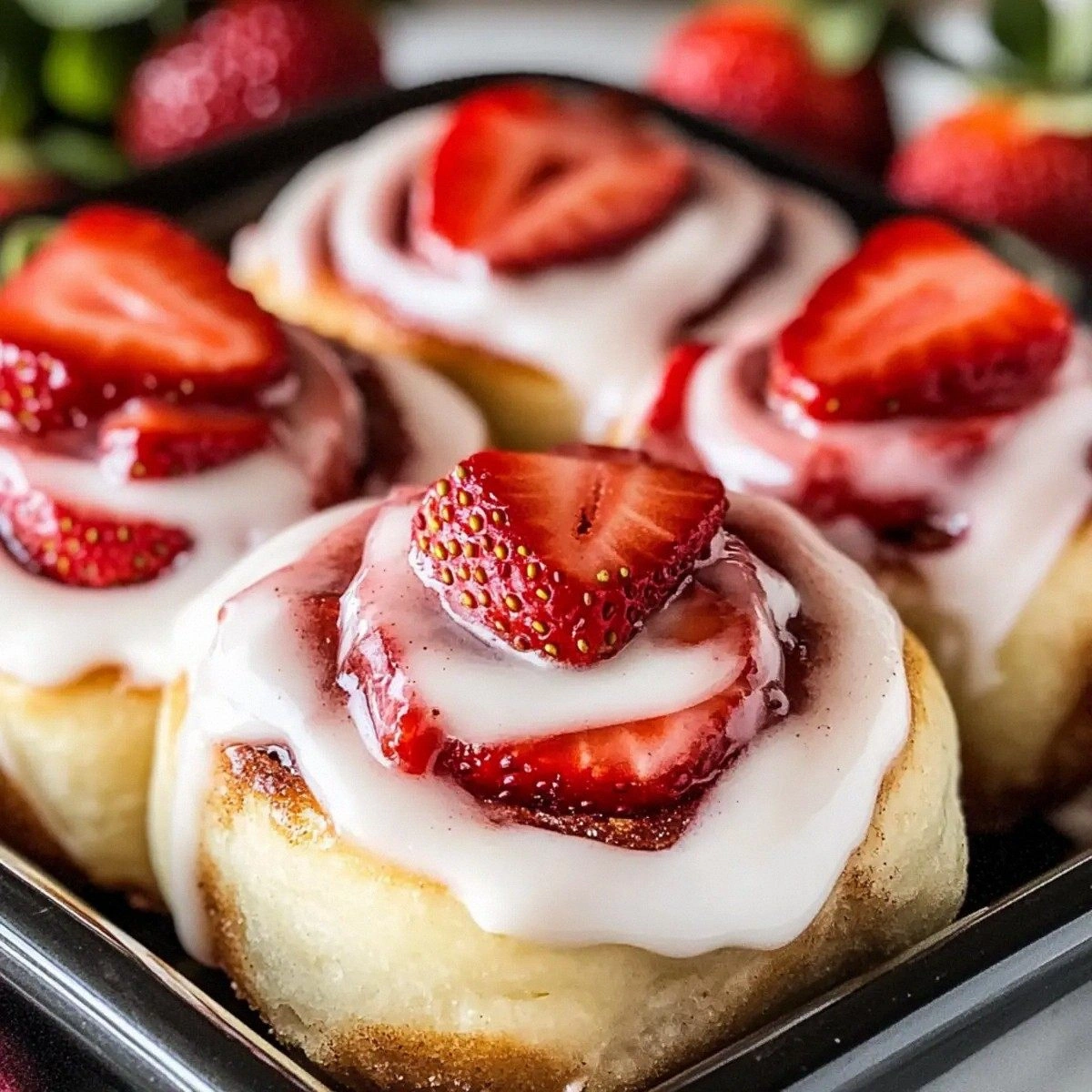 Heavenly Strawberry Cheesecake Cinnabon Rolls You’ll Love