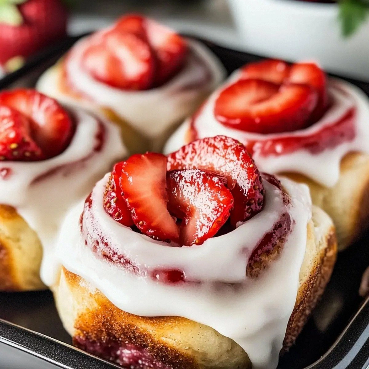 Heavenly Strawberry Cheesecake Cinnabon Rolls You’ll Love
