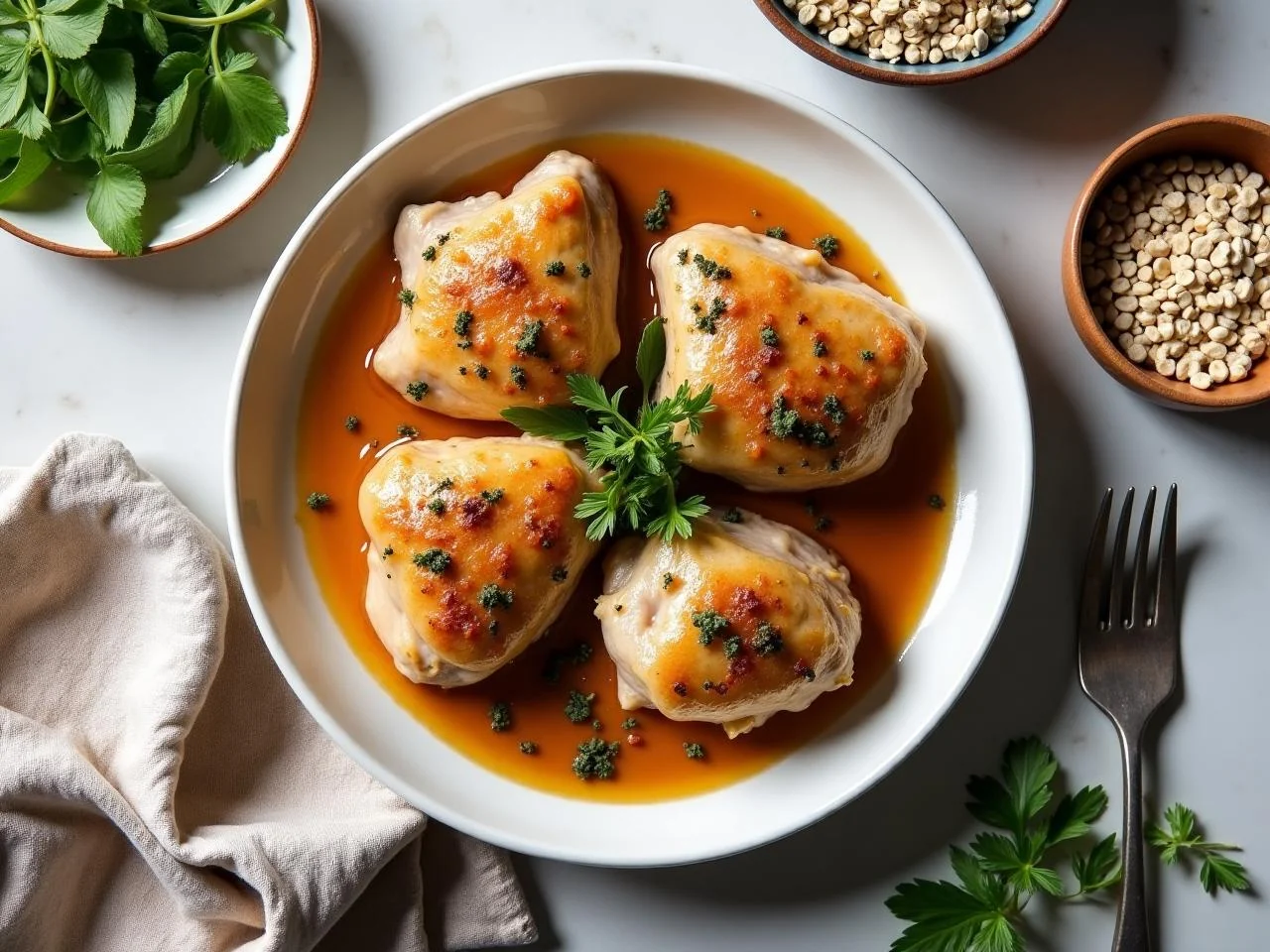 Herb Roasted Chicken Thighs