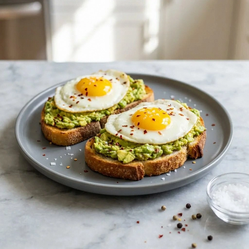 High Protein Avocado Egg Toast