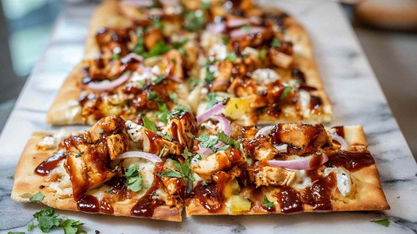 High Protein BBQ Chicken Flatb