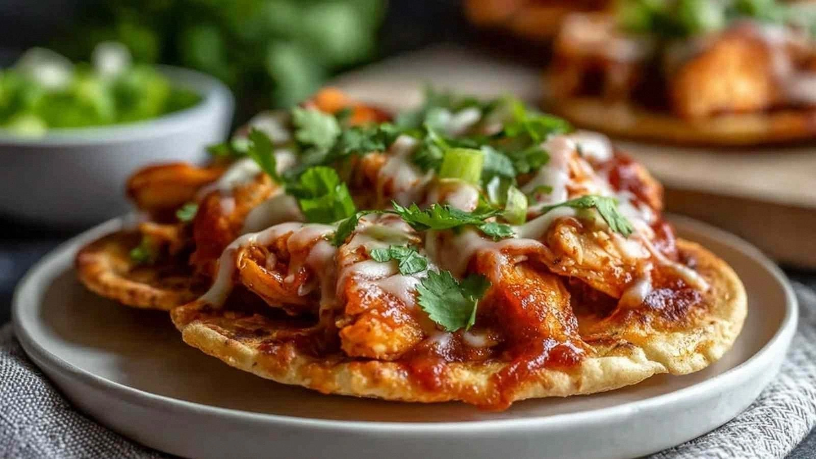 High-Protein BBQ Chicken Flatb