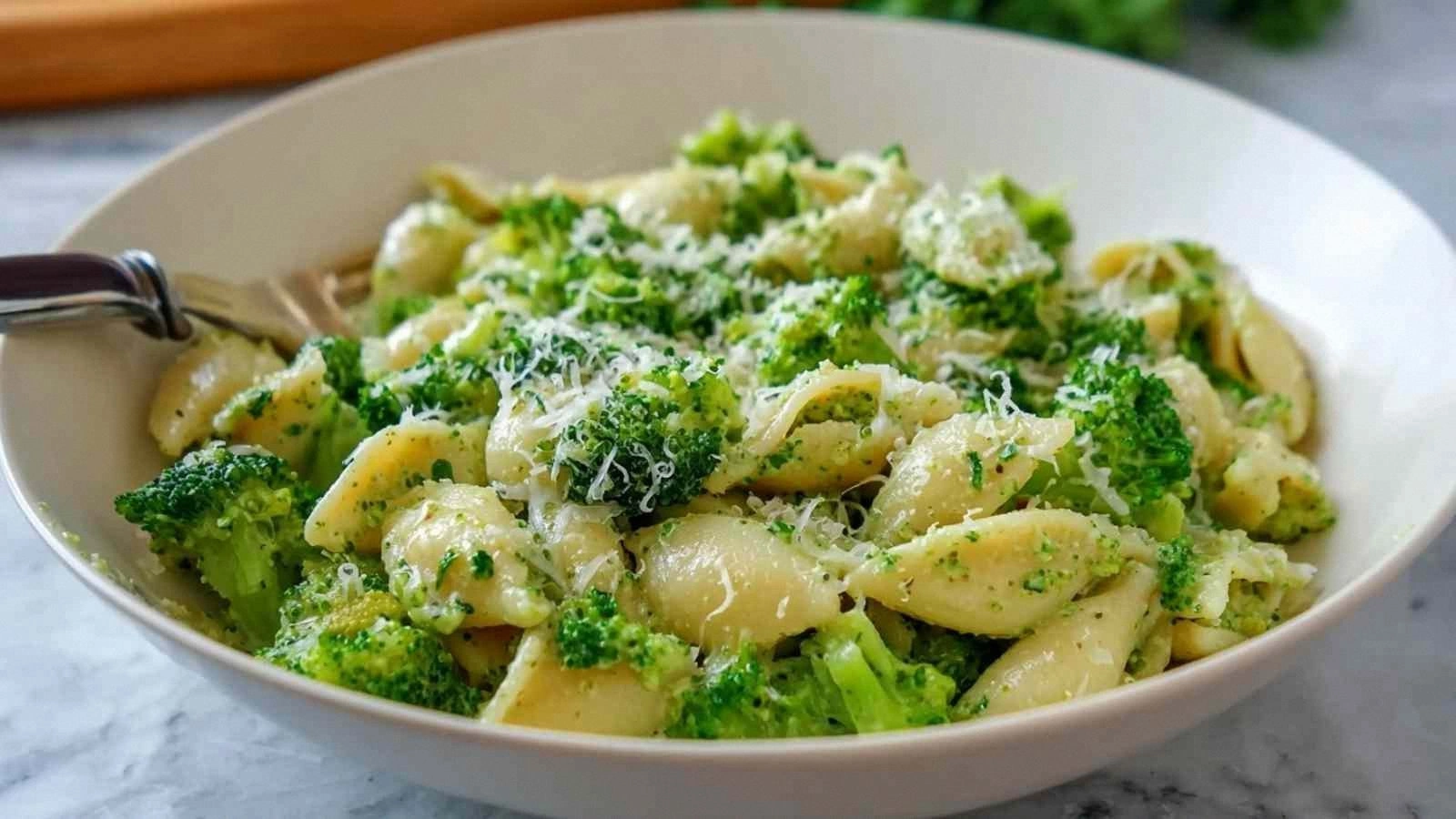 High Protein Broccoli Pasta
