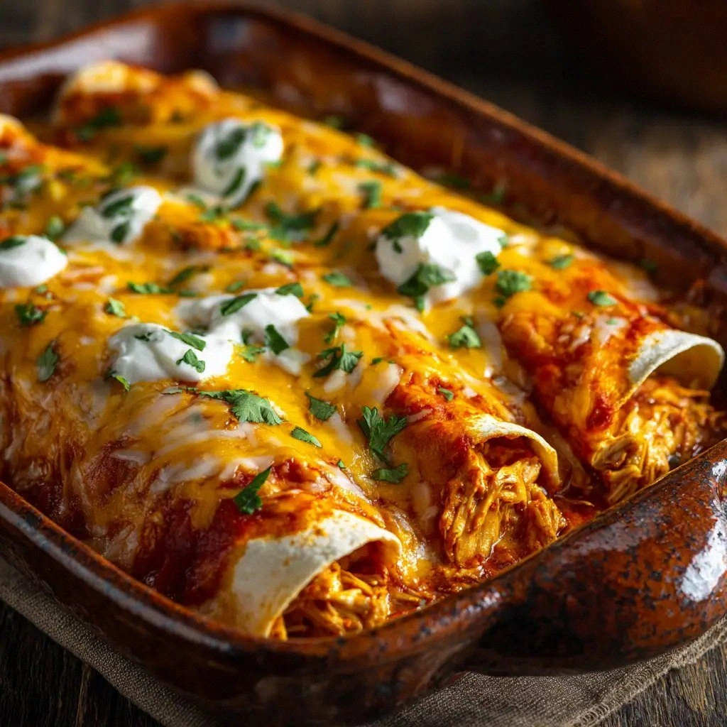 High Protein Chicken Enchilada