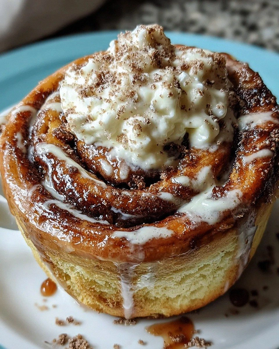 High-Protein Cinnamon Roll Mug Cake
