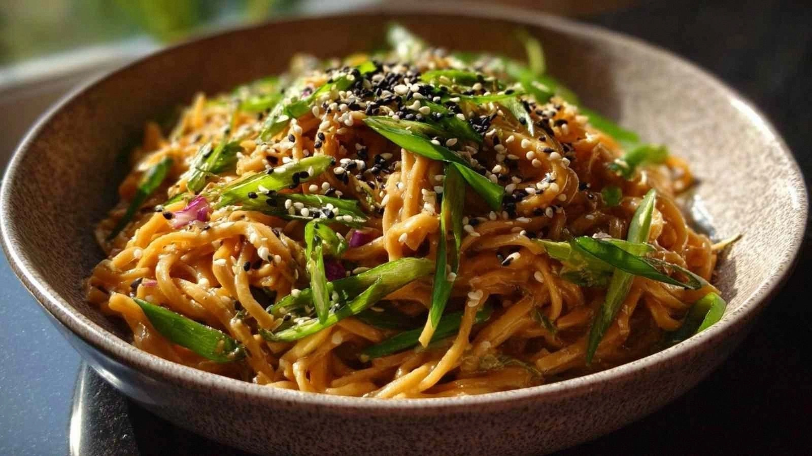 High Protein Cold Sesame Noodl