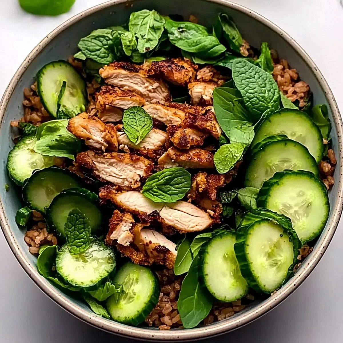 High Protein Crispy Rice Salad for a Crunchy Boost