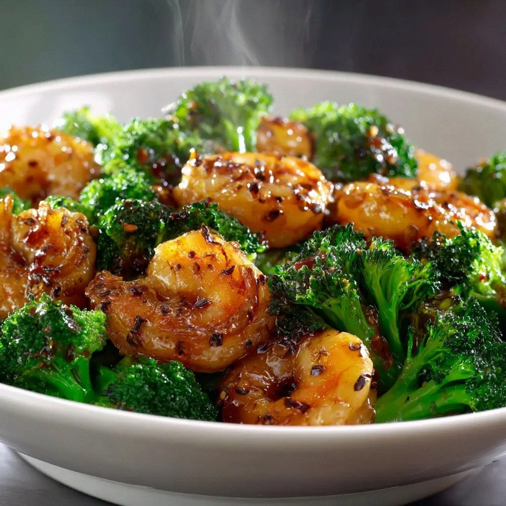 High-Protein Honey Garlic Shri
