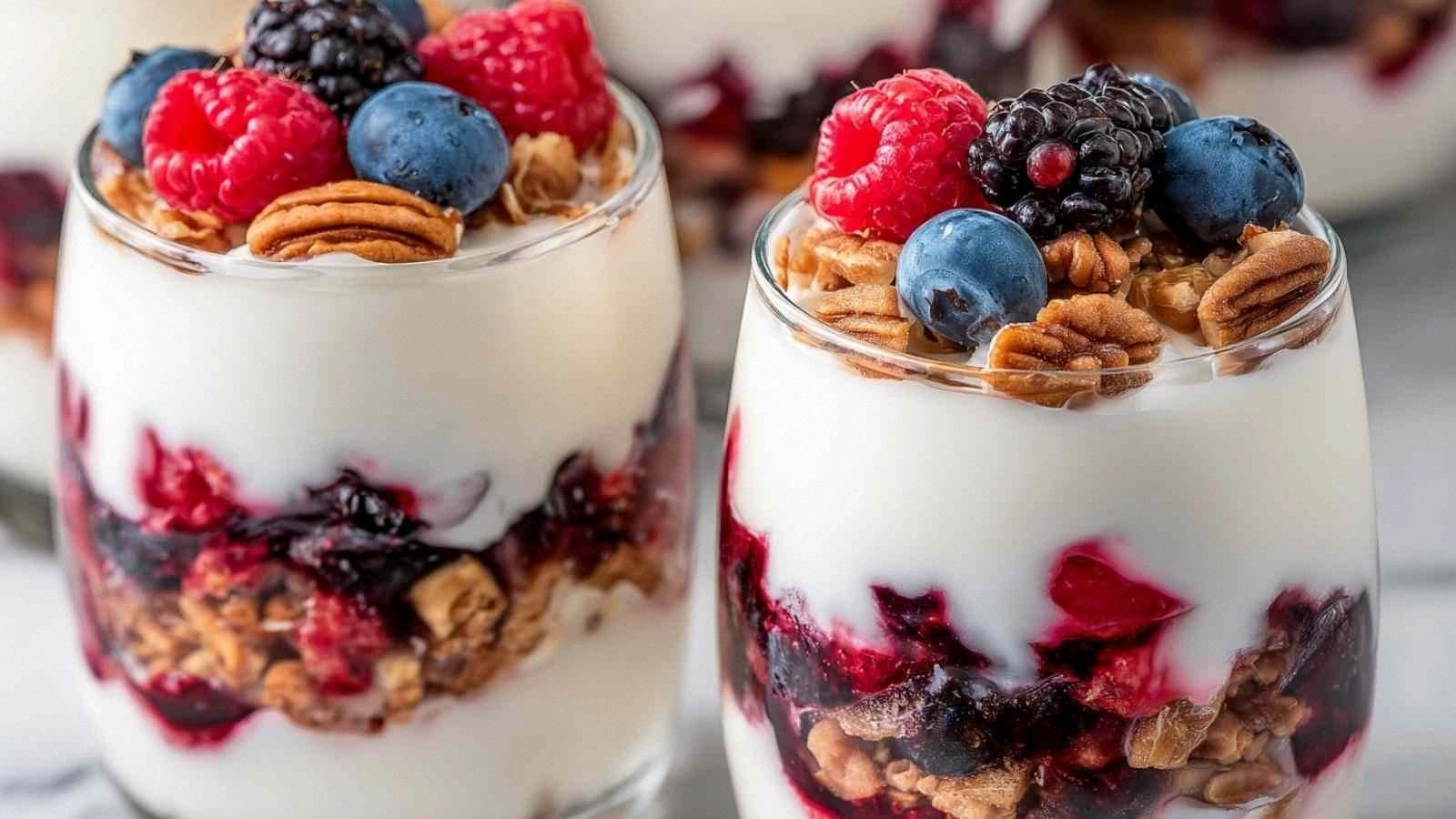 High Protein Mixed Berry Yogur