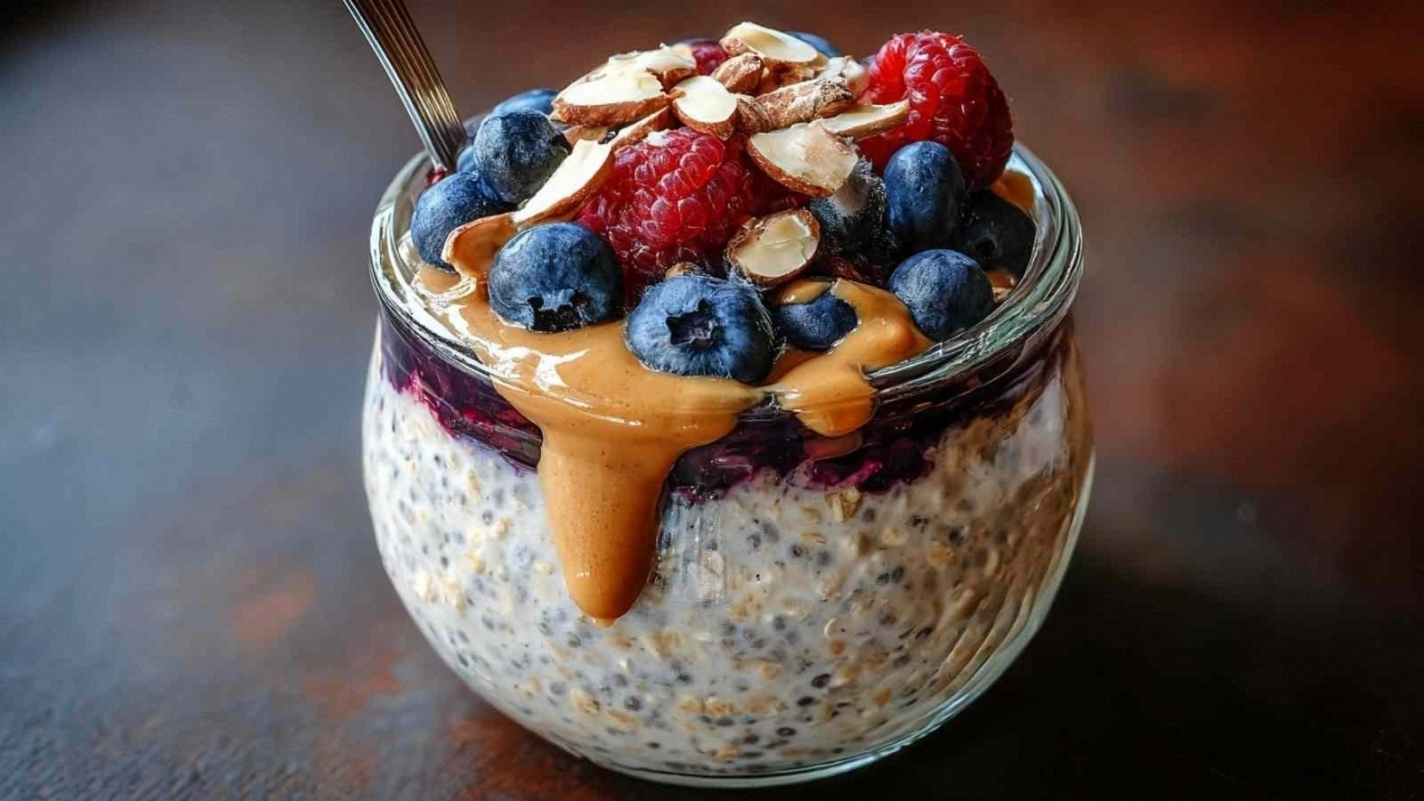 High Protein Overnight Oats (3