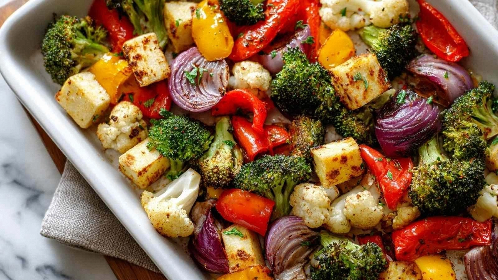 High Protein Sheet Pan Veggie 