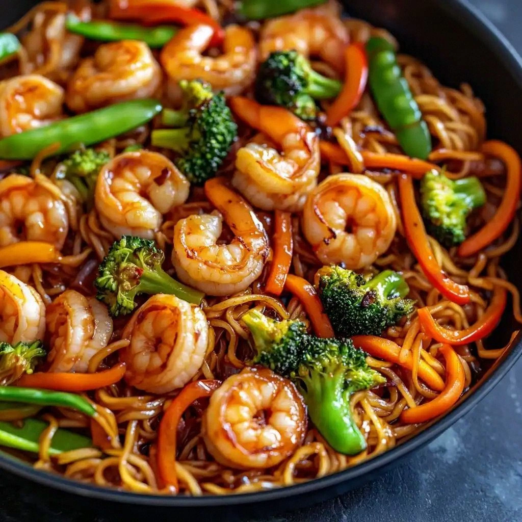 High-Protein Shrimp Stir Fry w