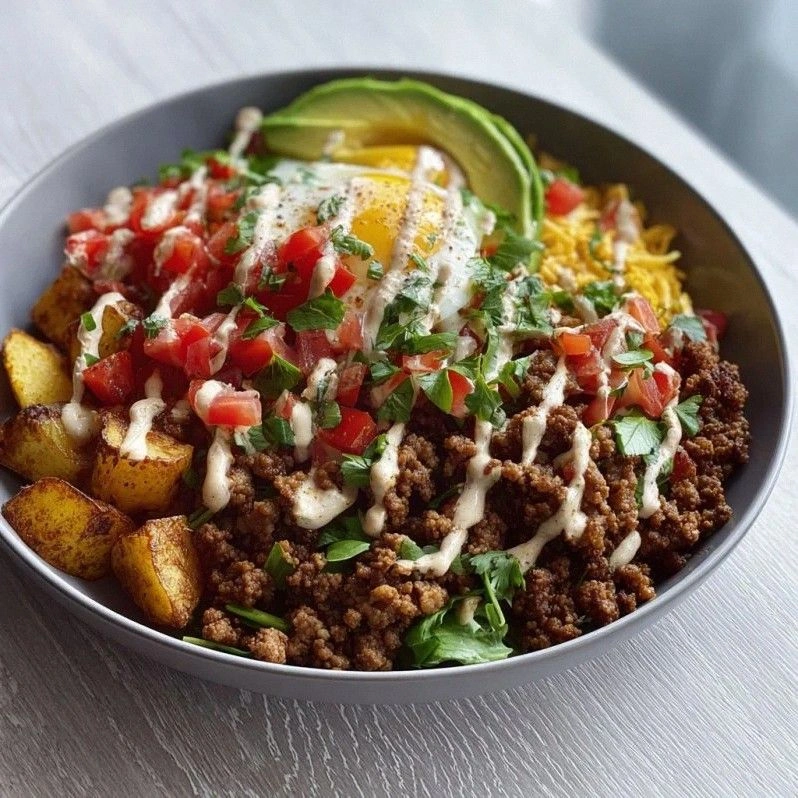 High Protein Taco Bowl