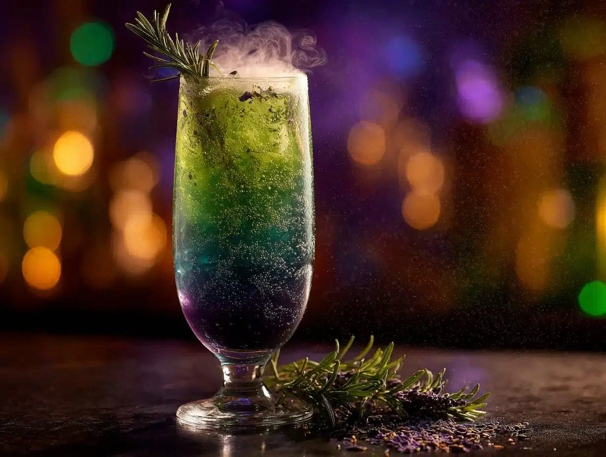 Hocus Pocus Fizz Cocktail Recipe Perfect for Halloween