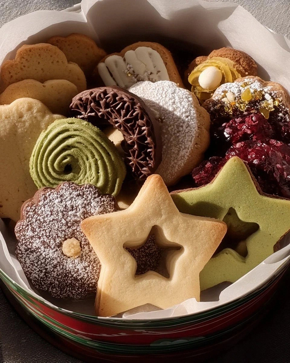 Holiday Butter Cookie Box