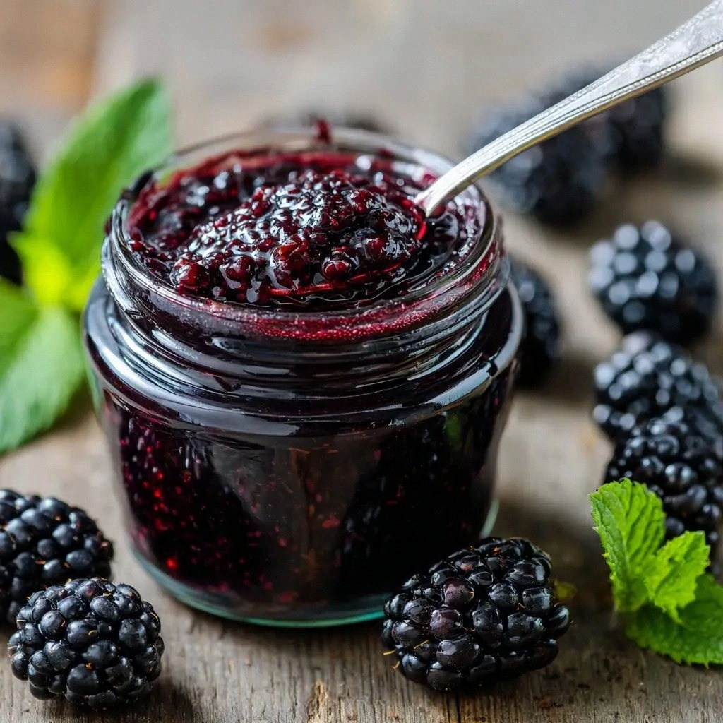 Homemade Blackberry Jam for th