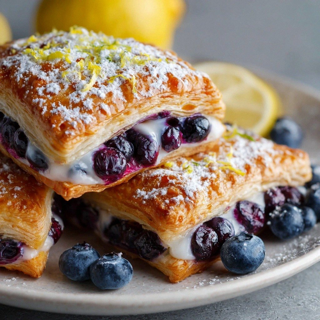 Homemade Blueberry Lemon Danis
