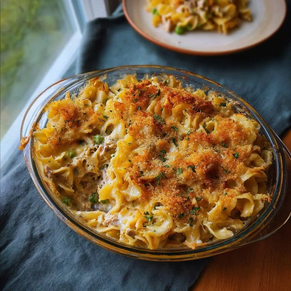 Homemade Cheesy Tuna Noodle Ca