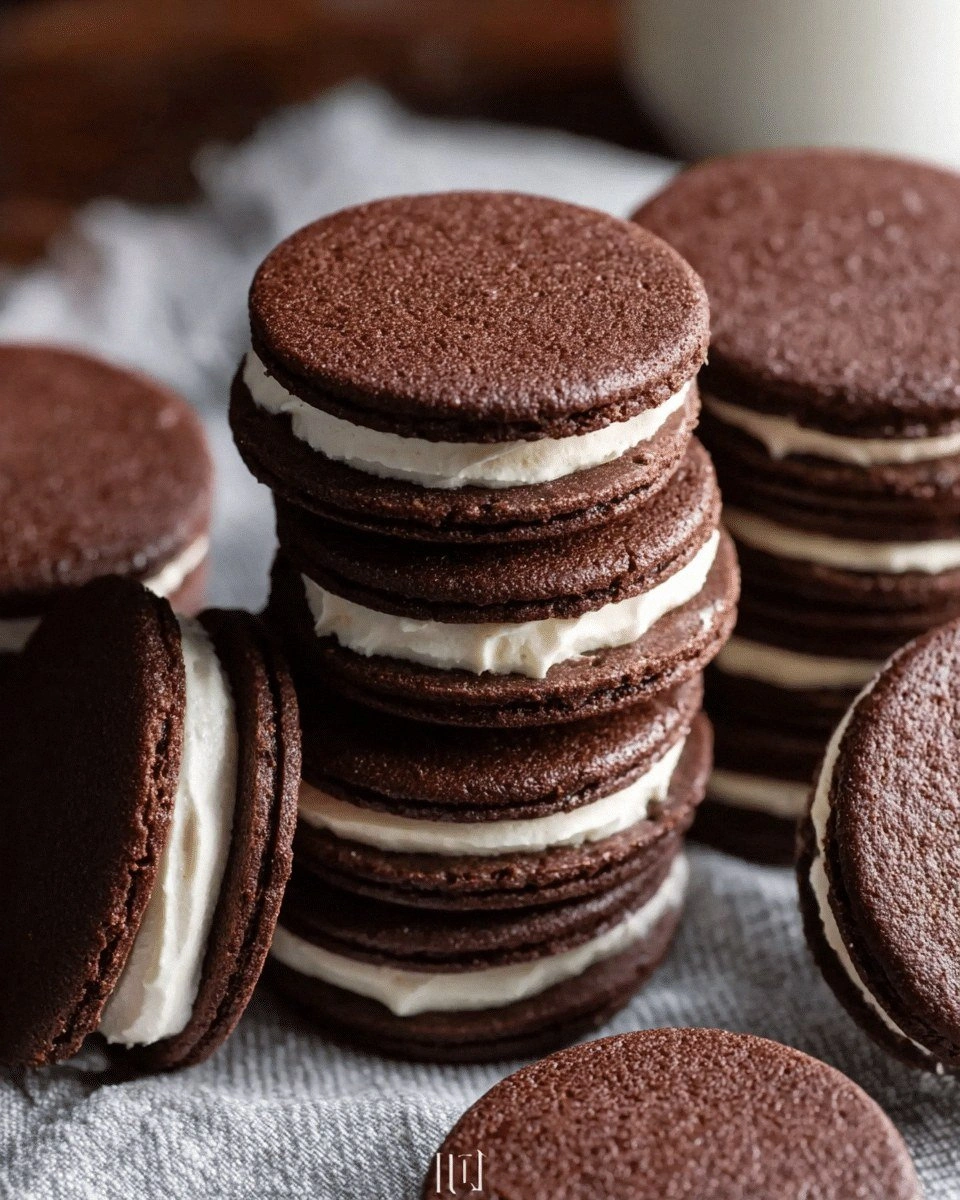 Homemade Oreos (Chocolate Sand