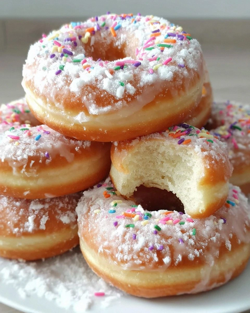 Homemade Potato Donuts Milk