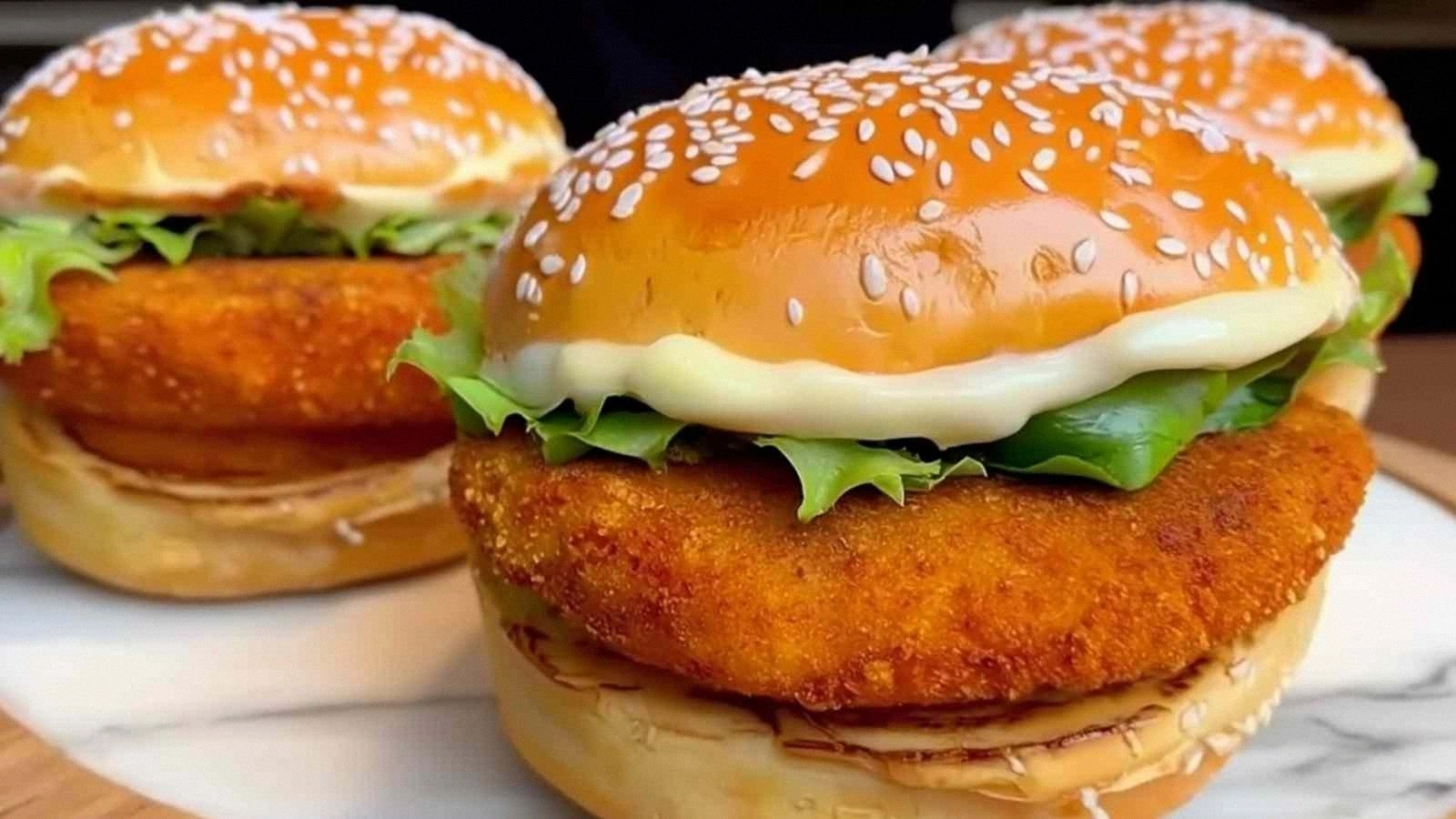 Homemade Spicy McChicken Sandw