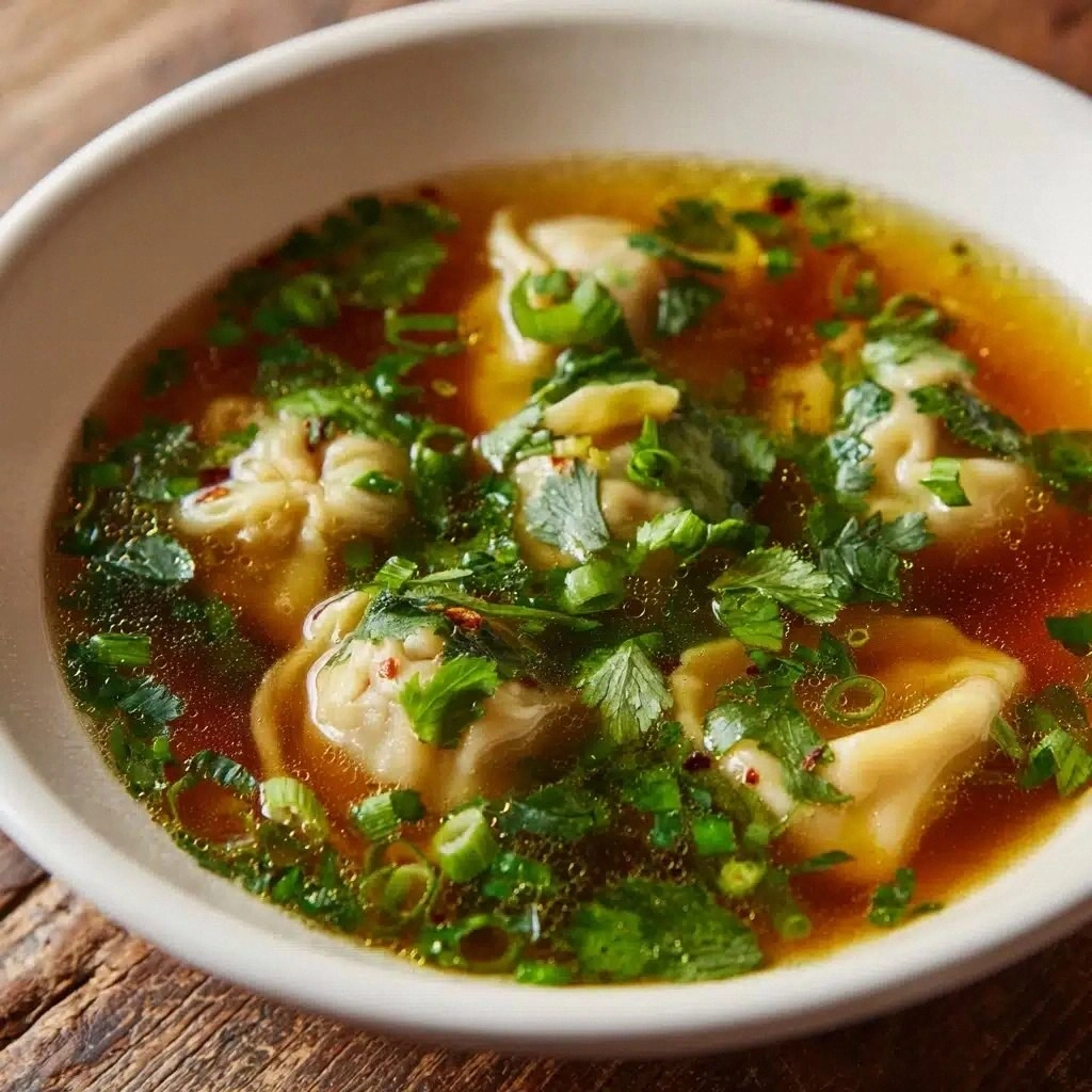 Homemade Wonton Soup Recipe
