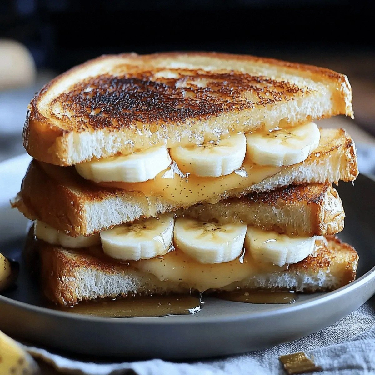 Honey Banana Grilled Cheese Sandwich You’ll Crave Daily
