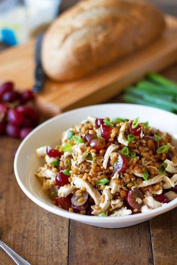 Honey Chicken Salad with Grape
