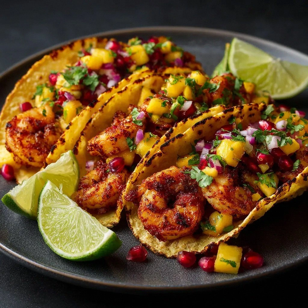 Honey Chipotle Shrimp Tacos: T