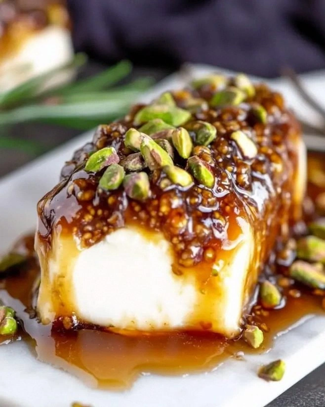 Honey Fig and Pistachio Goat Cheese Appetizer Delights!