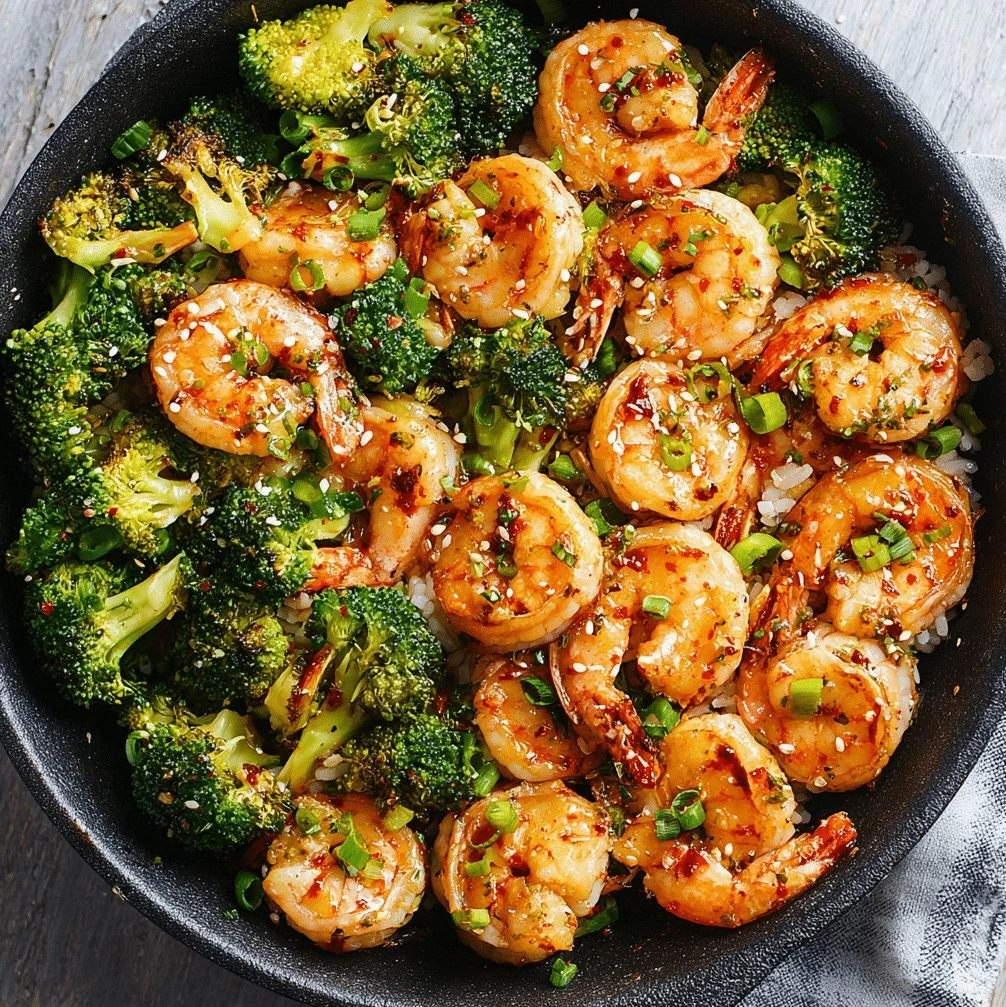 Honey Garlic Butter Shrimp & B
